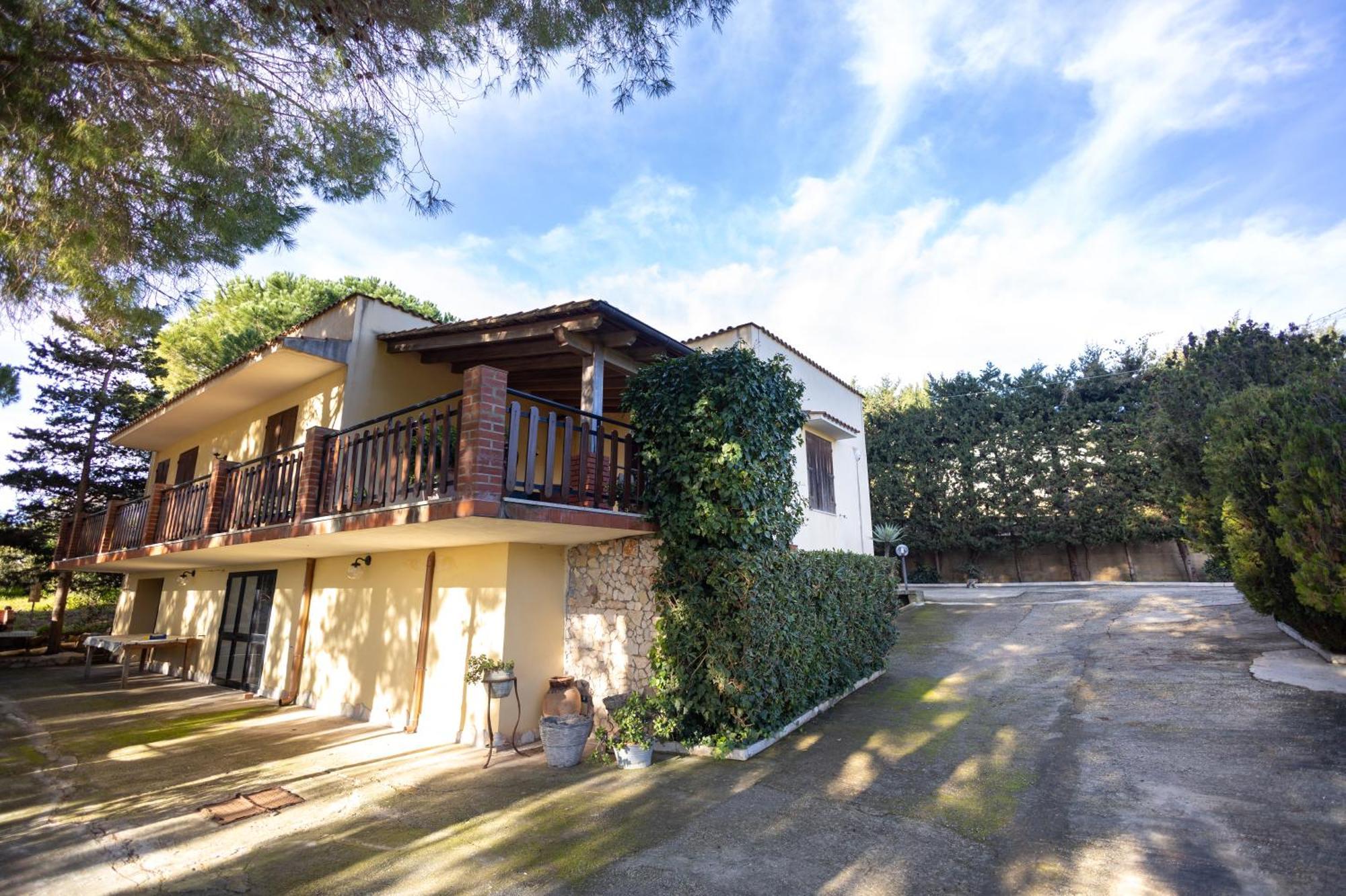 Casa Caronia Villa Valderice Bagian luar foto